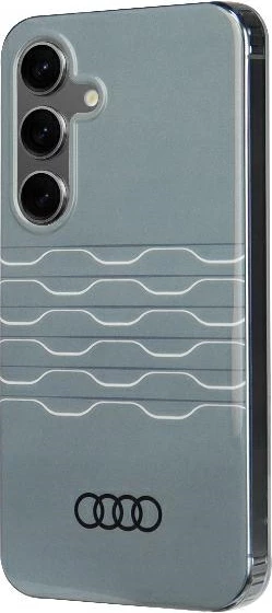 Mbështjellës Audi IML Geometric Pattern për Samsung Galaxy S24, hardcase, gri