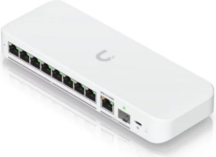 Switch i menaxhueshëm Ubiquiti UniFi Flex 2.5G, 8 porta RJ-45, 2.5G Ethernet, i bardhë