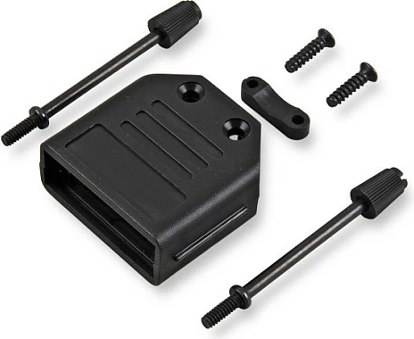 Kapak konektori D-Sub EFB Elektronik, 25-pin, flip-top, e zezë