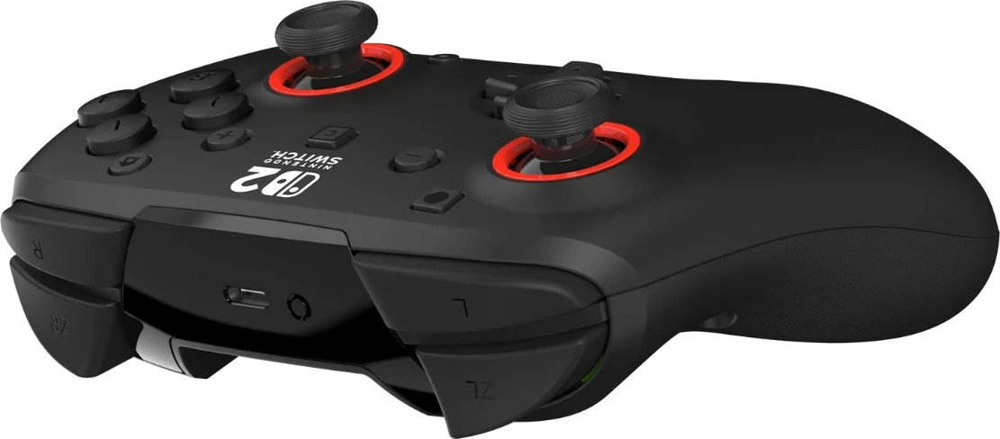 Kontroller lojërash wireless Turtle Beach Rematch për Nintendo Switch 2, bateri e rikarikueshme deri 40 orë, i zi