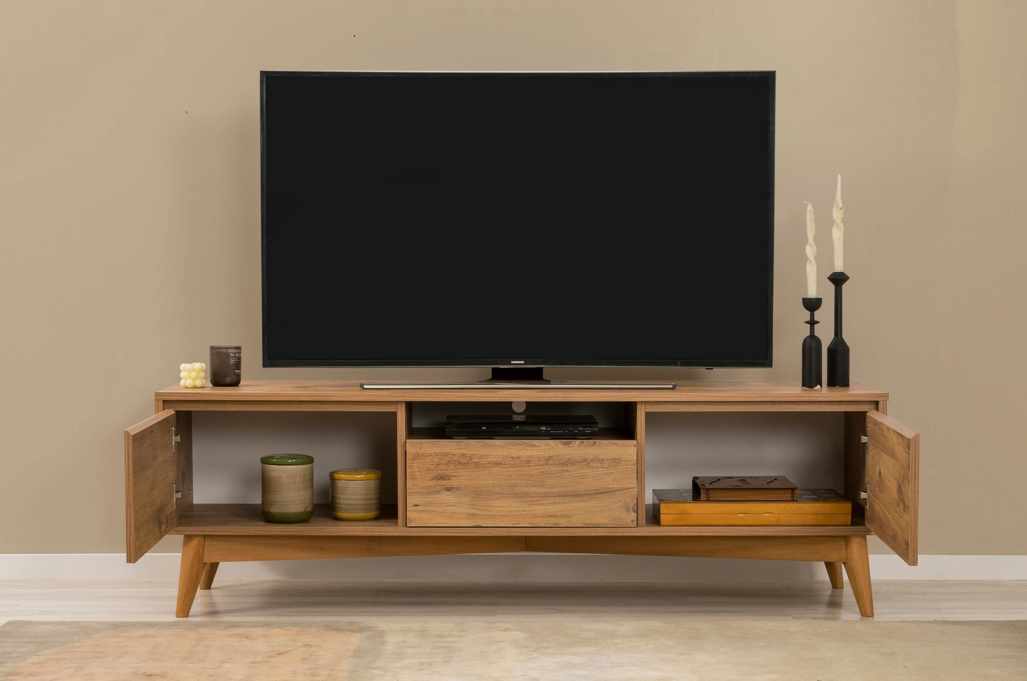 Komodë për TV Skye Decor, ngjyrë Atlantic Pine
