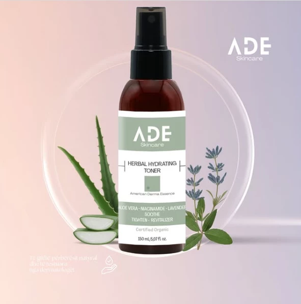 Toner për lëkurë ADE Herbal Hydrating Toner Aloe Vera + Niacinamide + Lavender, 150 ml