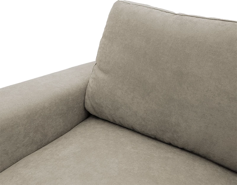 Divan-krevat qoshe Belle, ngjyrë bezhë, 236x164x88cm