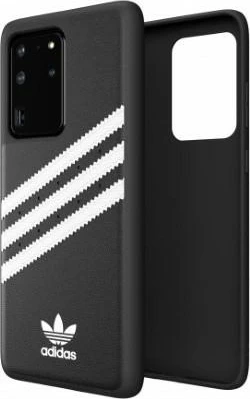 Mbështjellës Adidas OR Molded Case për Samsung Galaxy S20 Ultra, zi dhe bardhë