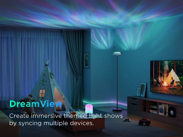 Llambë dyshemeje Govee Uplighter Floor Lamp, 3 zona drite, smart (Alexa/Google Assistant/Matter)