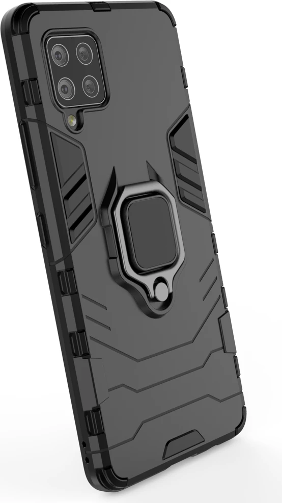 Mbështjellës Hurtel Ring Armor me këmbë, për Samsung Galaxy A42 5G, Blu