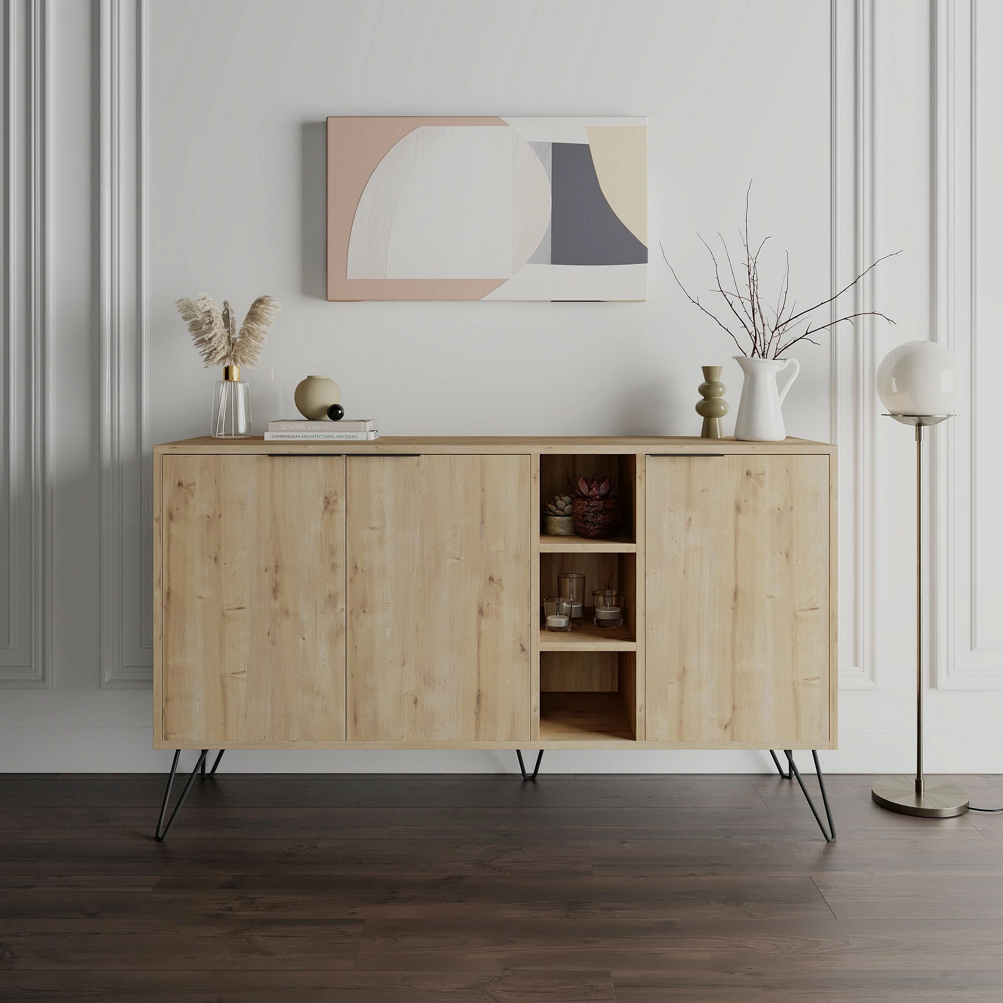 Konsol Skye Decor, Clara, ngjyrë lisi