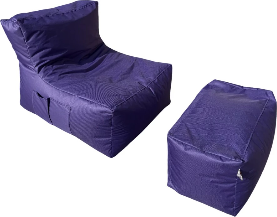 Set bean bag (2 copë), Atelier del Sofa, XXL Sedir, ngjyrë vjollcë