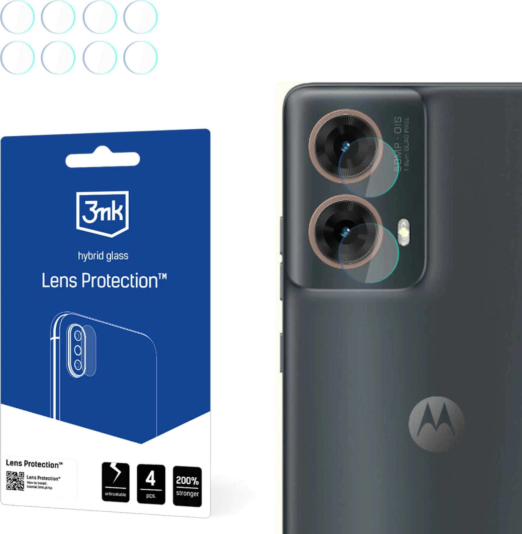 Mbrojtës kamerë 3mk Protection për Motorola Moto G8, xham hibrid