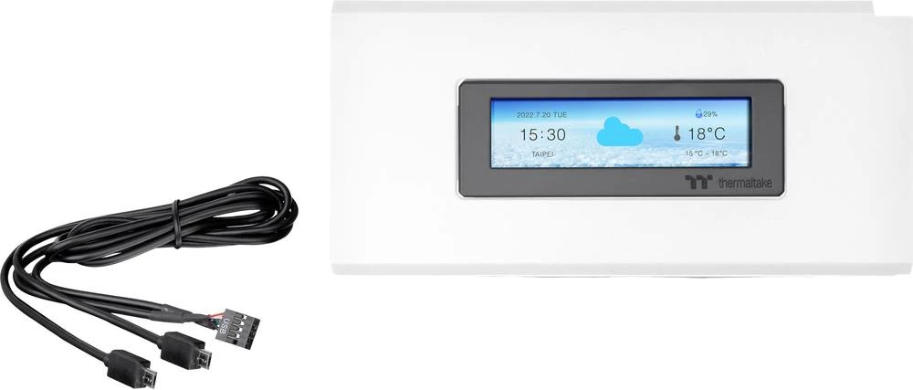 Kasë Thermaltake Ceres 500 TG ARGB Snow White, Midi Tower, xham i temperuar, ARGB, e bardhë