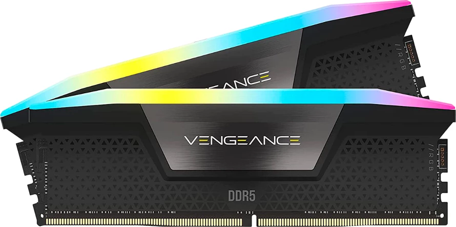 RAM Memorje Corsair Vengeance RGB DDR5 64GB (2x32GB) 6400MHz CL42 Intel XMP, zezë
