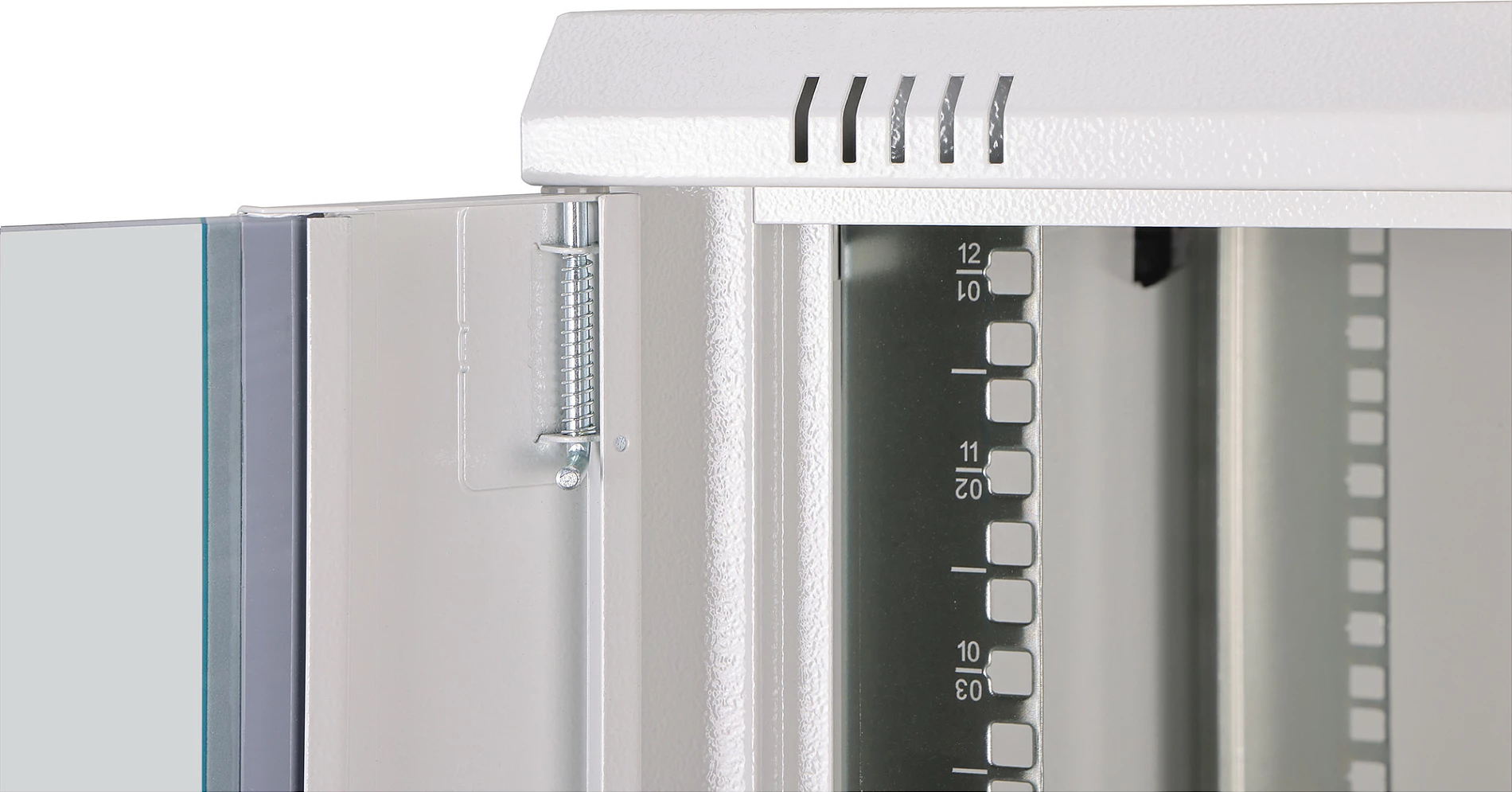 Kabinet rrjeti Digitus Dynamic-N, 12U, 600x600mm, derë xhami, gri e çelët