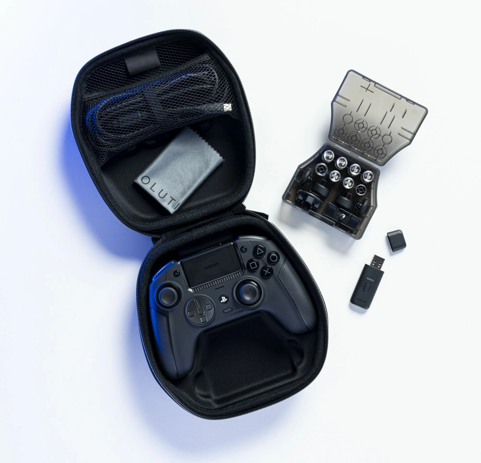 Kontroller gaming Nacon Revolution 5 Pro për PS5, wireless, Hall Effect, RGB, i zi
