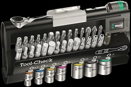Set çelësa Wera 1/4", 38 copa, me ratchet, me kuti