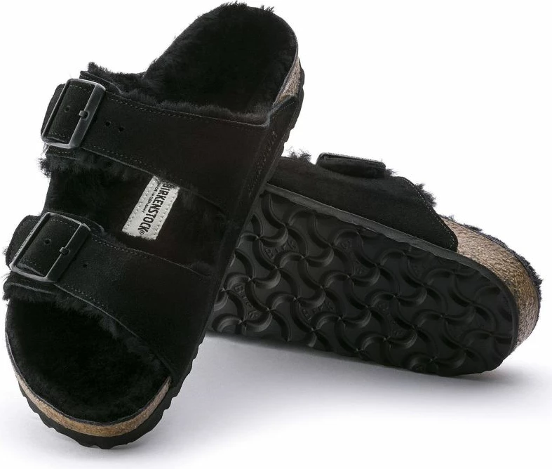Papuqe femra Birkenstock, të zeza
