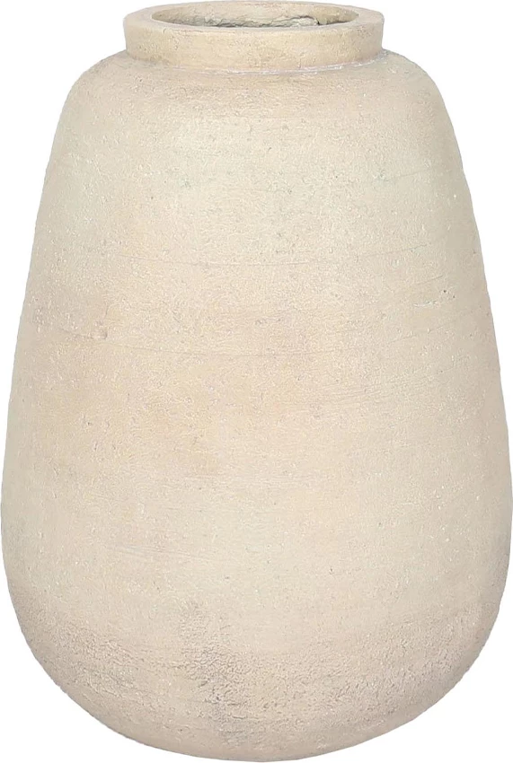 Vazo Sikinos, 43x43x61 cm, MgO, bezhë
