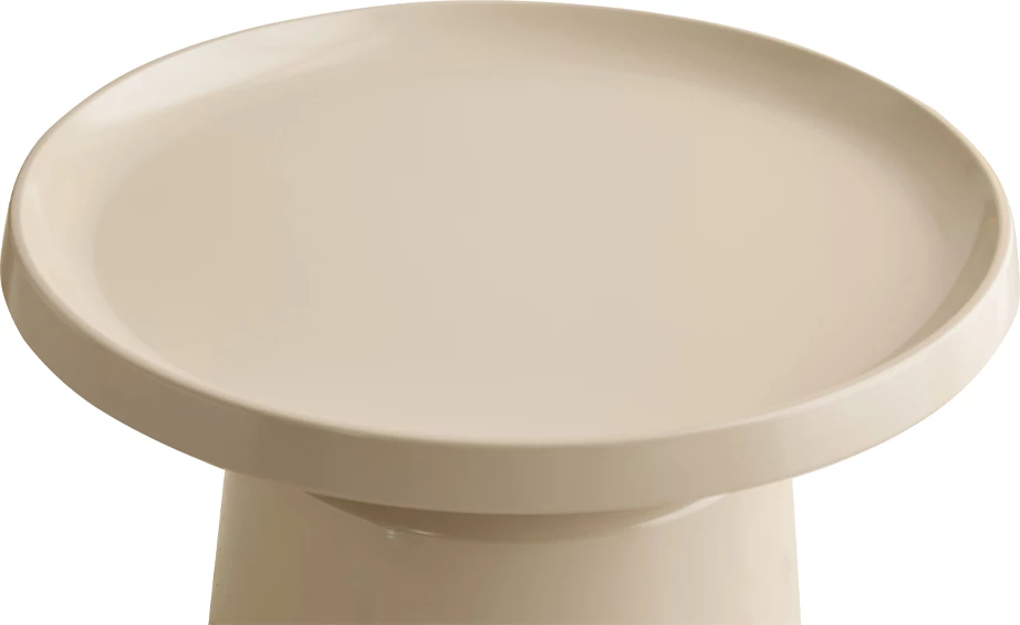 Set tavolinash kafeje MOUSSE, krem, 2 copë, 70x70x50cm