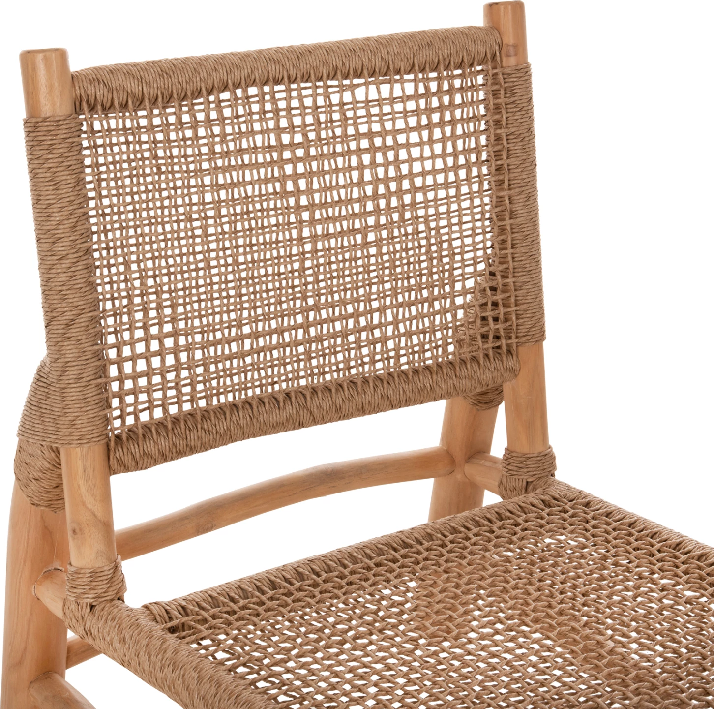 Karrige për brenda LONDER FH5986 dru TEAK dhe ratan sintetik 63x77x77Hcm