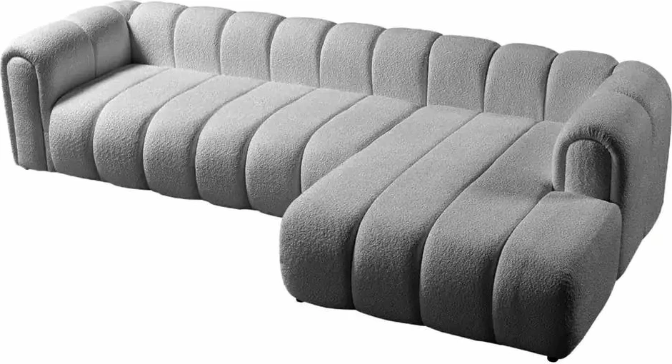 Këndare Atelier del Sofa, N-Line, e djathtë, ngjyrë gri