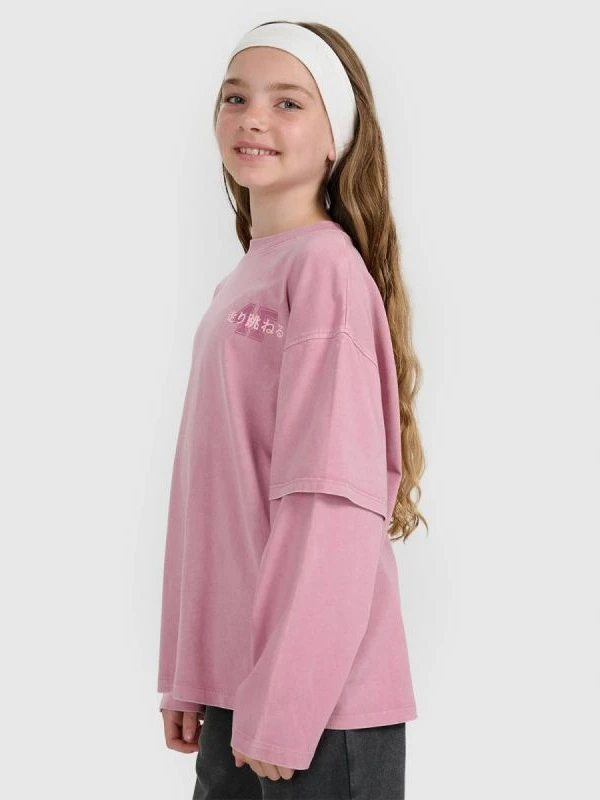 Maicë me mëngë të gjata oversize për femra 4f