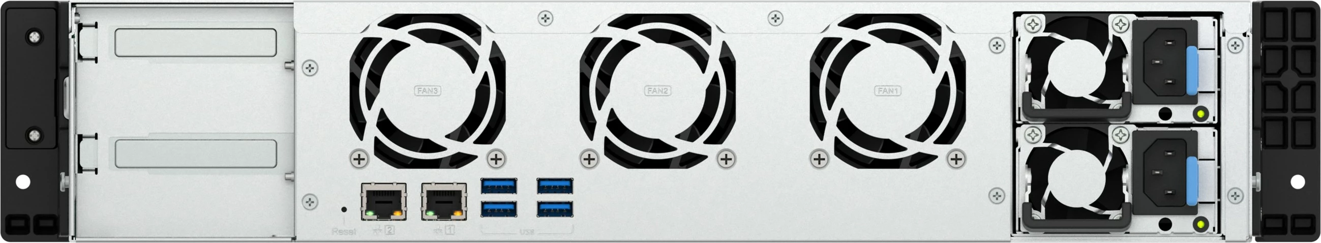 NAS QNAP TS-855eU-RP-8G, 8-bay, Intel Atom C5125, 8GB RAM, 2x2.5GbE, rack 2U, e zezë