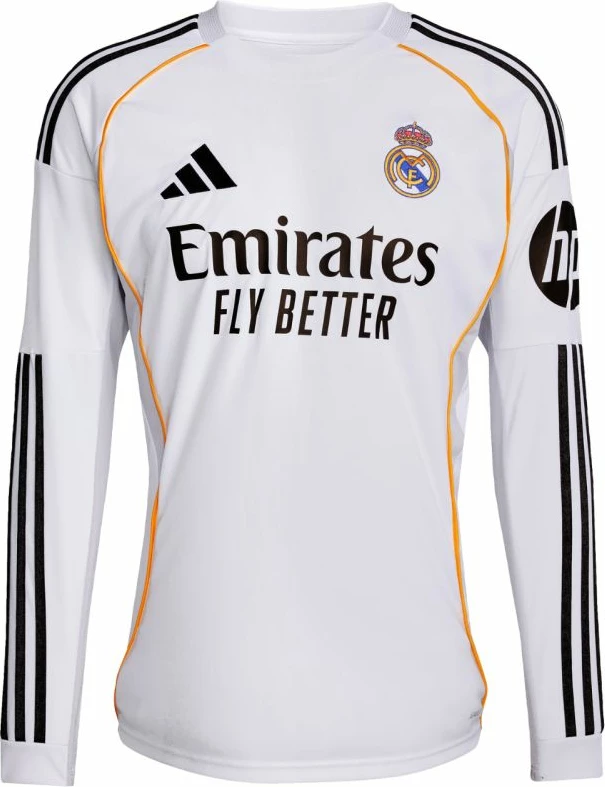 Fanellë e gjatë për meshkuj adidas Real Madrid 25/26, e bardhë