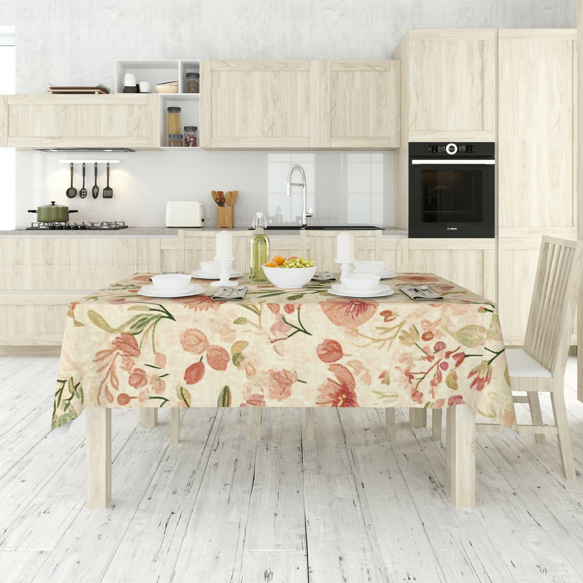 Mbulesë tavoline Hermia, shumëngjyrëshe, Asr-tblclt25-50, 140x180 cm