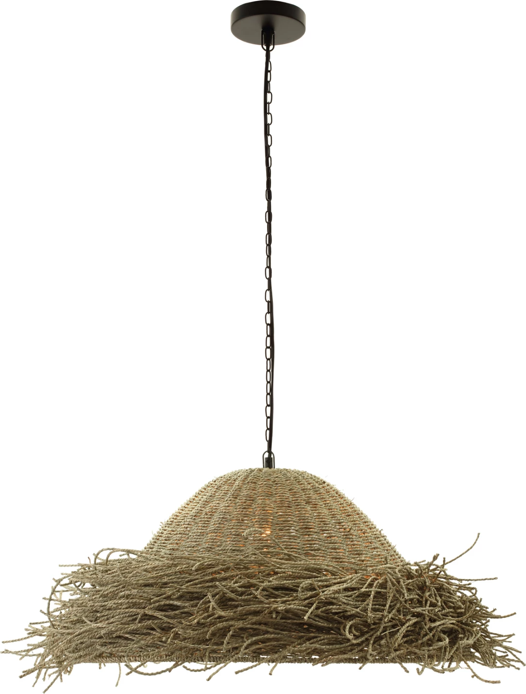 Llambë varëse tavani FH4347 prej barishte deti, ngjyrë natyrale, Φ72x30-140Hcm