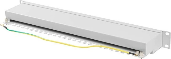 Patchpanel Lanberg PPSA-1024-S, 24 porta, 1U, CAT 6a, Gri