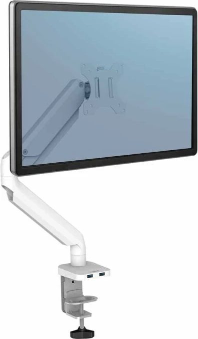 Krah ergonomik për monitor Fellowes Platinum, i bardhë