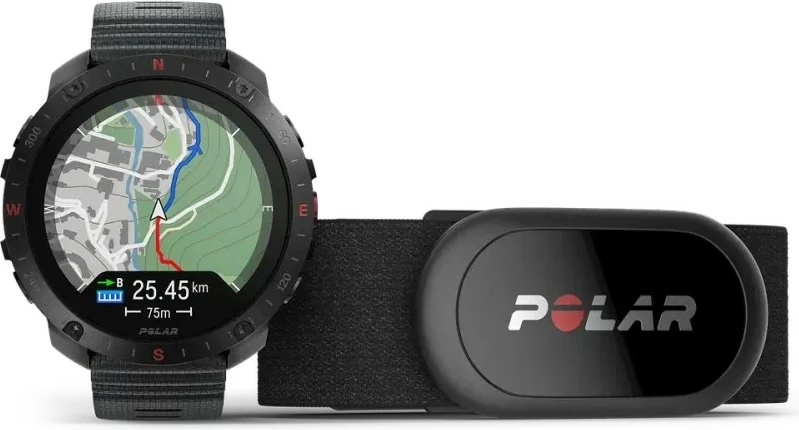 Smartwatch Polar Grit X2 Pro HR S-L, 32GB, 488mAh, e zezë