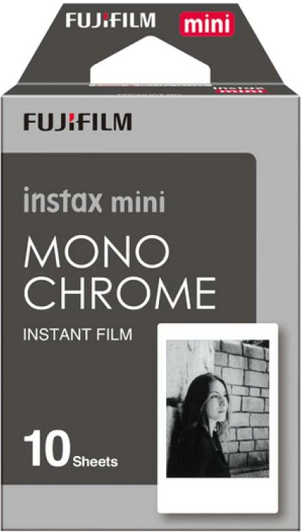 film instant Fujifilm Instax Mini Monochrome ISO 800 10 fletë bardhë e zi 16531958