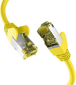 Kablë rrjeti EFB Elektronik Cat6a 25m S/FTP RJ45, 10Gbps, e verdhë