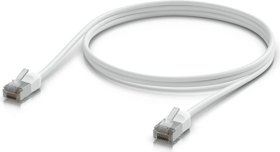 Kabllo patch rrjeti Ubiquiti UACC-Cable-Patch-Outdoor-C6A-1M-W, Cat6a, 1 m, F/UTP, PoE++, e bardhë