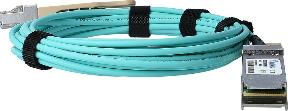 Kabllo AOC BlueOptics AOC-Q-Q-100G-5M, QSFP28-QSFP28, 5m, 100Gbps, e kaltër