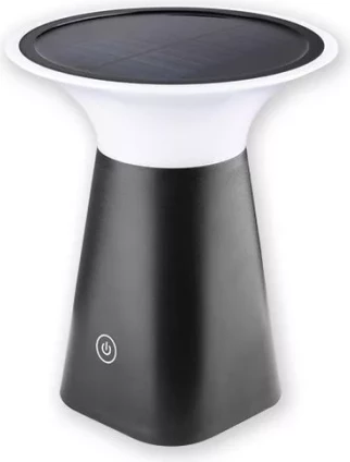 llampë tavoline LED solare ASALITE ASAL0304 5W 3000K 120 lm IP65 e zezë