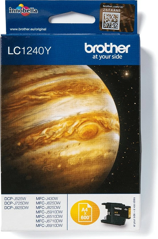 Toner Brother LC-1240Y, ngjyrë e verdhë, bojë pigmenti