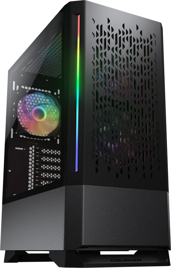 Kasë COUGAR MX430 Air RGB Mid Tower, ATX, 3x120mm fans, E zezë