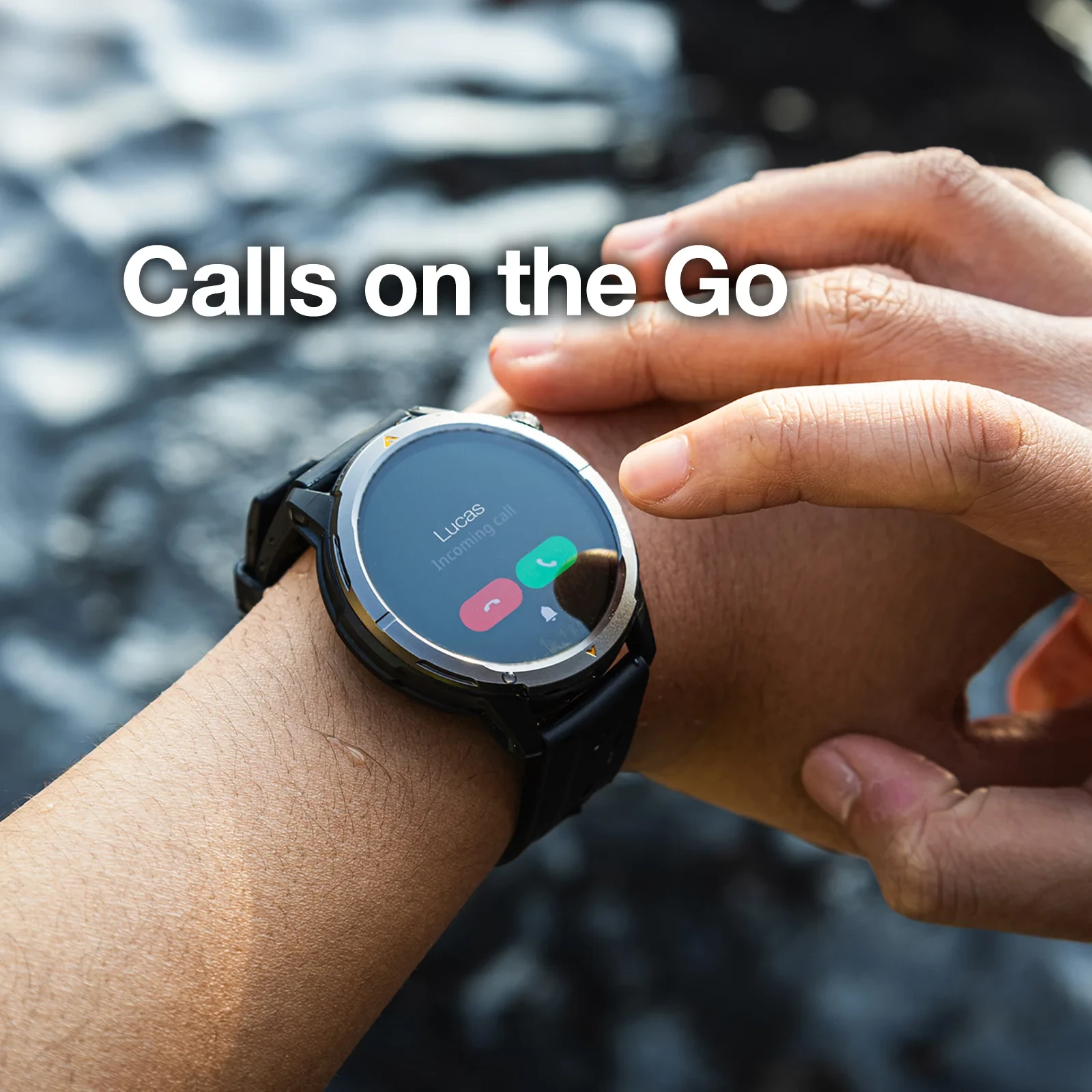 Smartwatch AGM Legion MPN 23882, 1.43\" AMOLED, GPS, 5ATM, IP67, MIL-STD-810H, e zezë