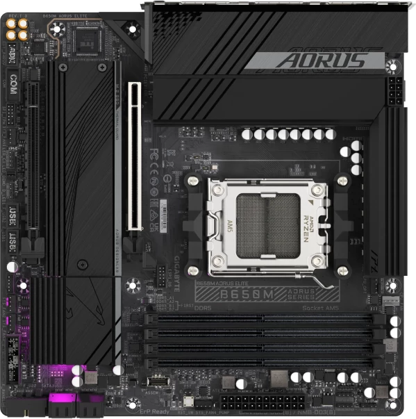 Pllakë amë GIGABYTE B650M AORUS ELITE, AM5, DDR5, mATX, 2.5GbE, USB 3.2 Gen2x2