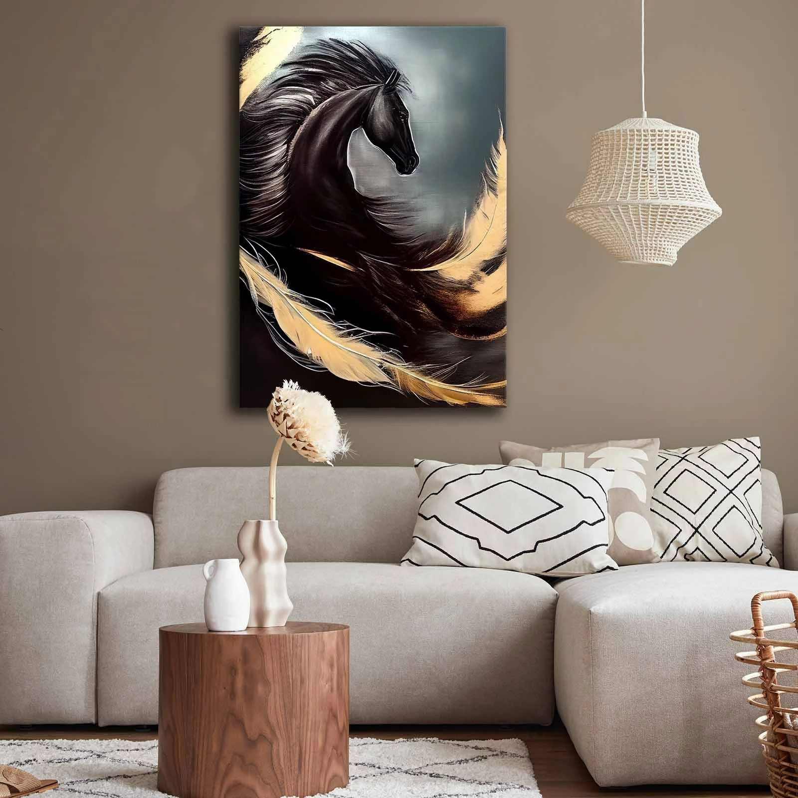 Pikturë dekorative në kanavacë, Wallity, 70100GSC-008, shumëngjyrëshe, 70x100cm
