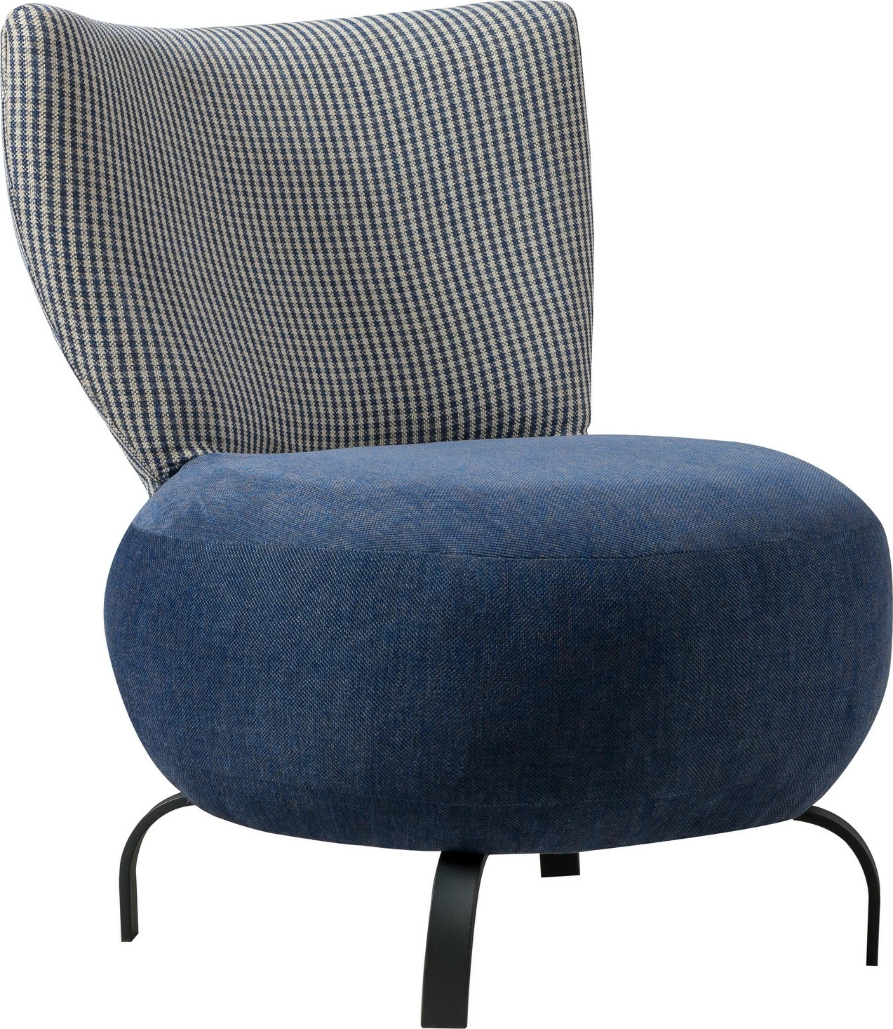 Karrige wing Atelier del Sofa, Loly, ngjyrë kaltër e errët