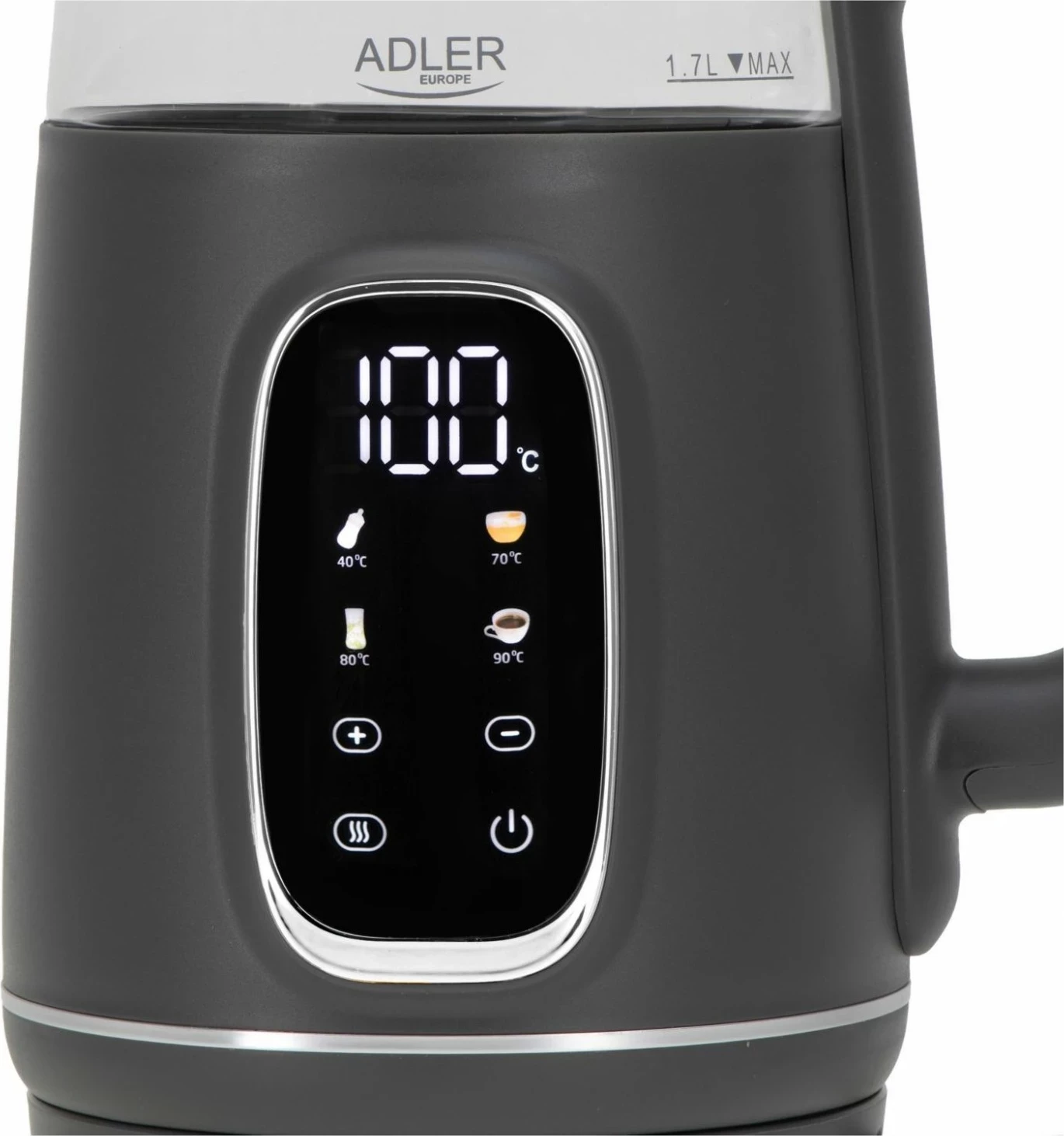 Çajnik elektrik Adler AD 1305, 1.7L, 2200W, gri