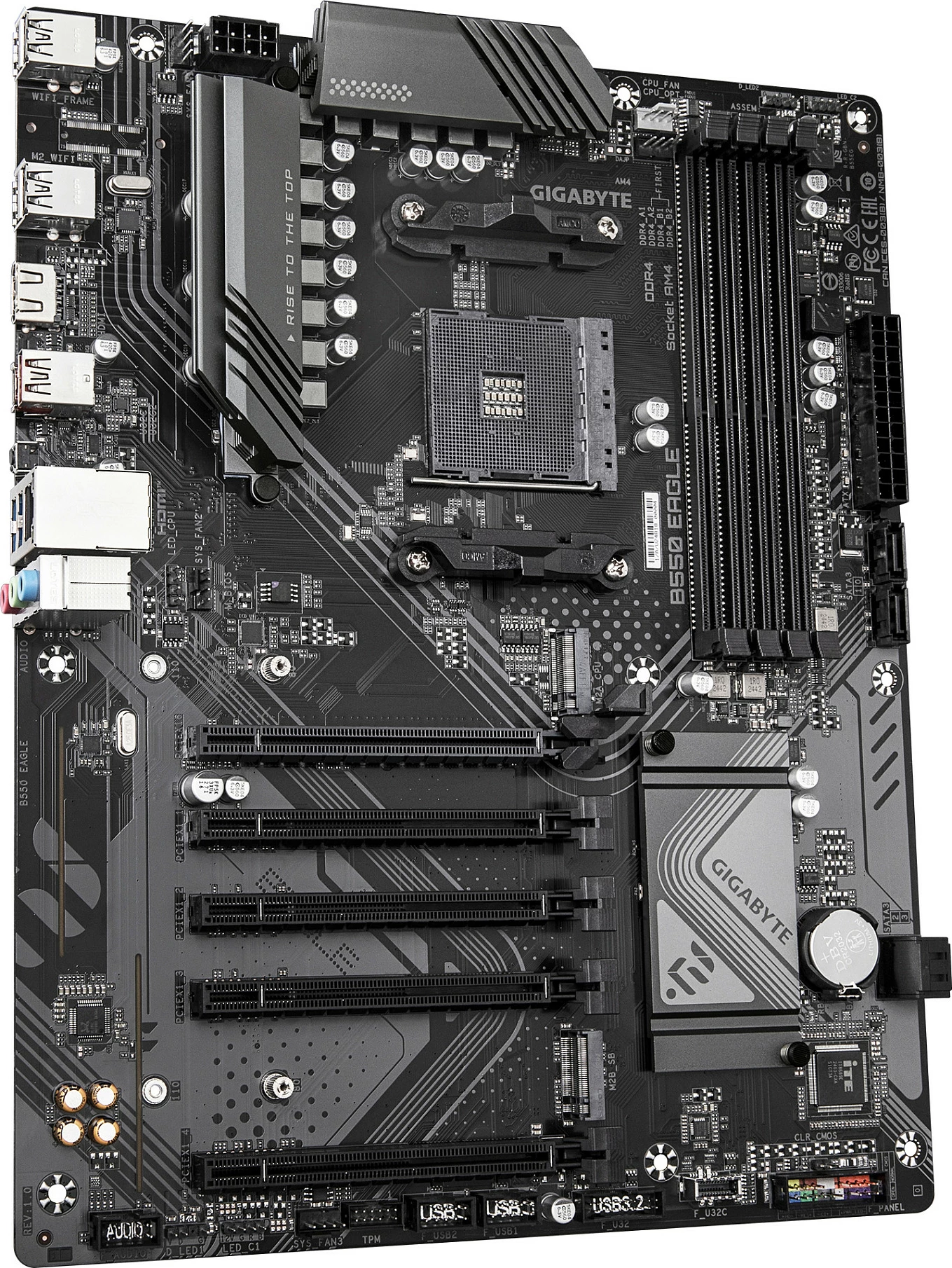 Pllakë amë Gigabyte B550 EAGLE, Socket AM4, DDR4, PCIe 4.0, ATX, e zezë