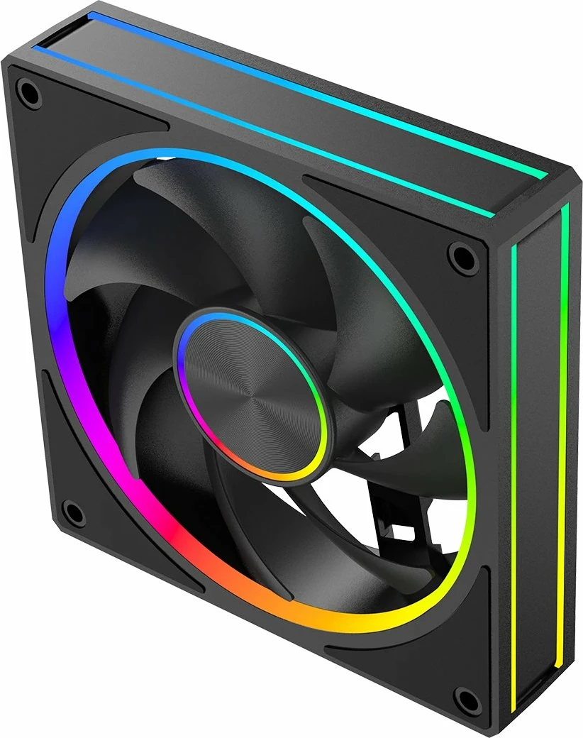 Ventilator kasë Modecom Volcano Loop 120 ARGB 120mm PWM 4-pin, i zi, 1 copë
