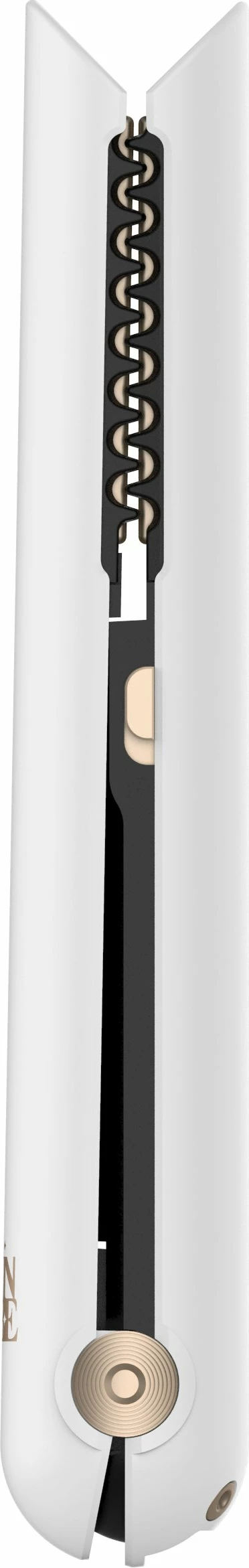 Drejtues flokësh SkinVibe Luna MiniWireless SV-003WH 22 W, pa kabllo, pllaka qeramike 20 mm, 3 temperatura 165-210°C, ekran LCD, fikje automatike, i bardhë
