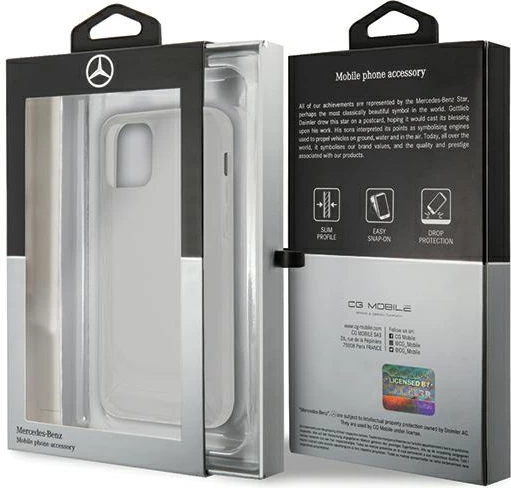 Mbështjellës Mercedes MEHCP12SARCT për iPhone 12 mini 5.4", Transparent