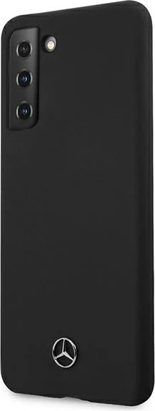 Mbështjellës Mercedes MEHCS21MSILBK për Samsung Galaxy S21+, Silicone Line, i zi