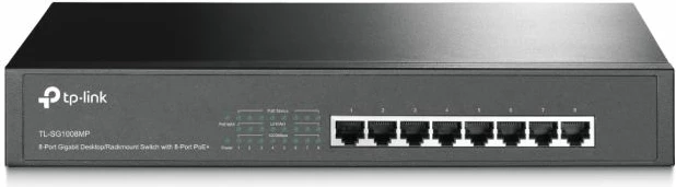 Switch TP-Link TL-SG1008MP 8-port Gigabit me 8x PoE+ 126W, i zi