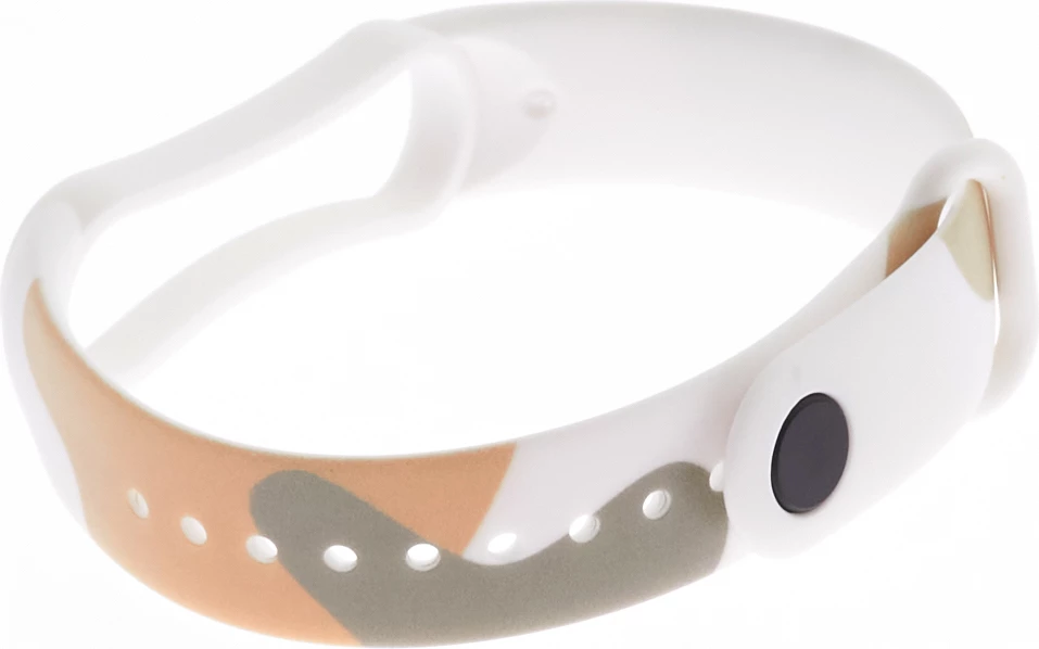 Rrip silikoni Hurtel Strap Moro për Xiaomi Mi Band 3/4, kamuflazh, Bardhë/Bezhë/e Gjelbër